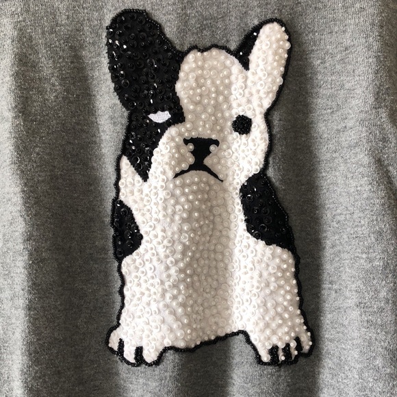 French Connection Bulldog sequins sweater S - Picture 4 of 4